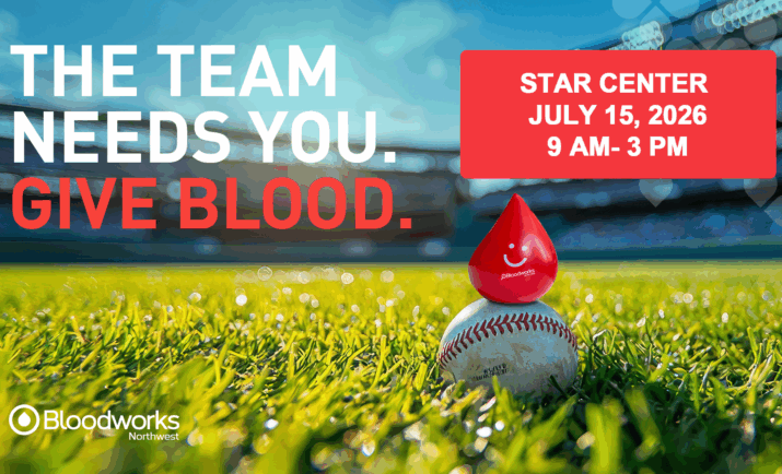 Blood drive at STAR Center, July 15 from 9 am-3 pm